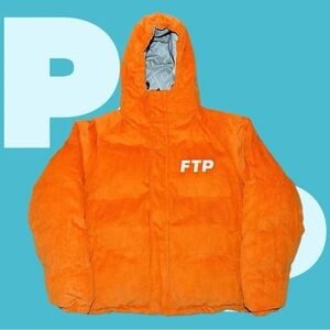 FTP Corduroy Reversible Logo Puffer (Large)